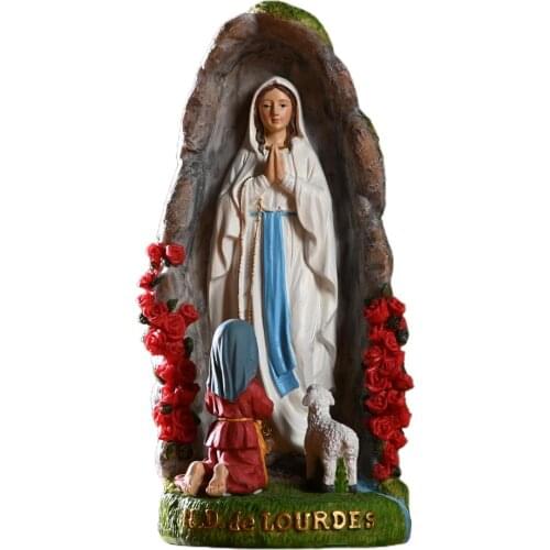 1PC Rare Virgin Mary Figurine Christian Figure Religious Wedding Gift Christmas Tabletop Display Home Decors Ornaments