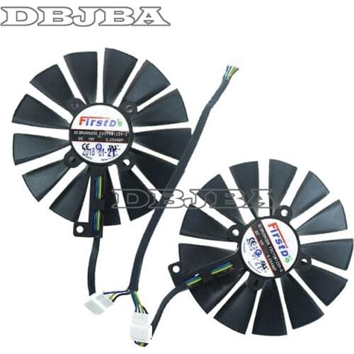 2PCS FDC10M12S9-C Graphic Card Cooling Fan For ASUS DUAL RX580 O8G