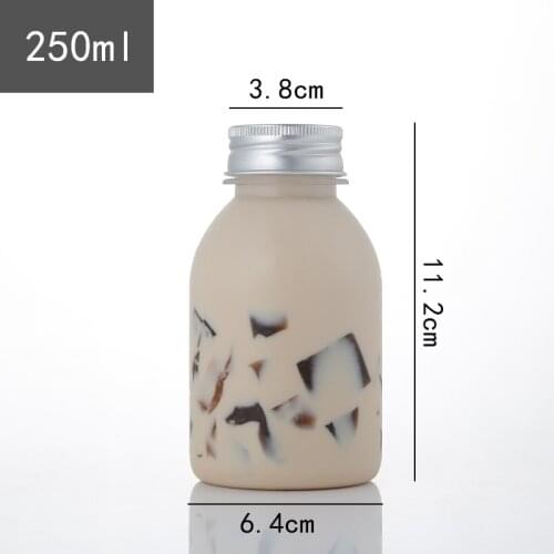 20pcs Net red PET clear cold drinks plastic bottle 250ml/350ml/400ml packaging ice coffee milk tea juice dessert cups with lids