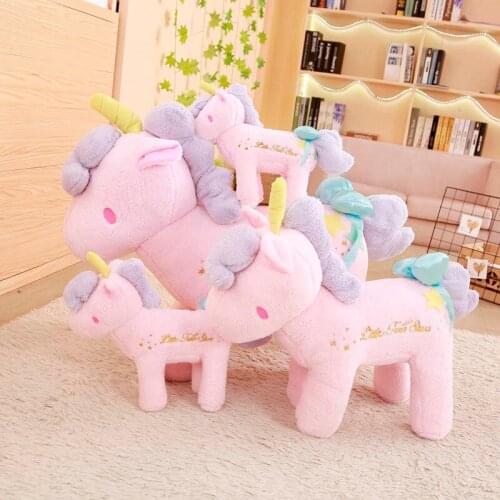 35/45Unicorn Stuffed Animals Plush toy Unicorn Animal Horse High Quality Cartoon Gift For Children