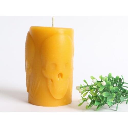 3D geometric candle silica gel mold aromatherapy gypsum mold Skull Pattern