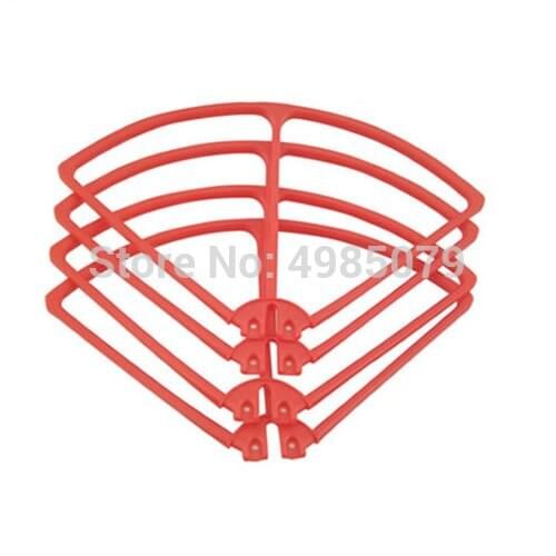 4PCS/Set Propeller Blade Guard for SYMA X8C X8W X8G X8HC X8HW X8HG Spare Part Blade Protecting frame Guard Accessory Red Color