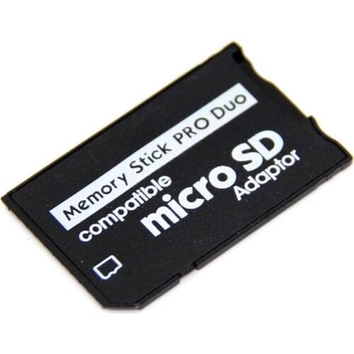 50pcs/lot SDHC TF to MS Card Adapter Converter Memory Stick Pro Duo Reader For PSP 1000 2000 3000