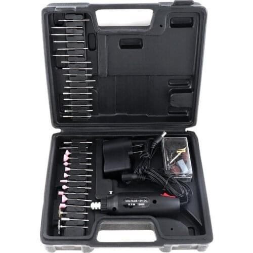 60Pcs/Set 110 / 220V Mini Rechargeable Electric Grinder With Various Wheelhead And Steel Wire Brush For Polishing Us Plug-Drops