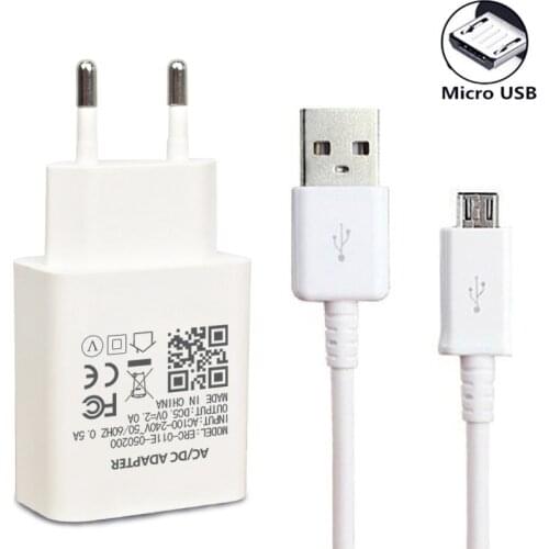 EU Plug Charger Adapter For Huawei Y5 Y6 Y7 2018 Honor 7A 7C 8A 8C Redmi 6 7 7A Note 5 6 Micro USB Charger Phone Charging Cable