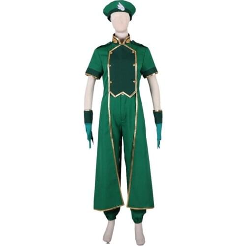 Anime Cardcaptor Sakura Syaoran Li Cosplay Costume Green Suit Anime Outfit Halloween Chrismas Costumes For Men Kid