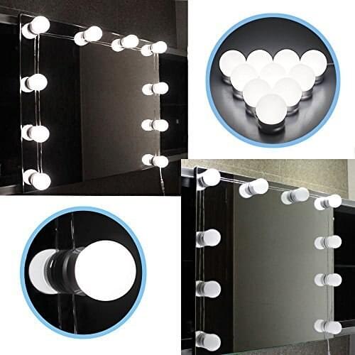 Dghgf Hollywood Style,led Vanity Mirror Lights Kit With Dimmable Light Bulbs,lighting Fixture Strip For Makeup Vanity Table Set