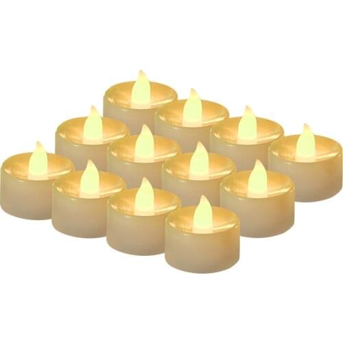 24PCS/Set Electronic Candle Lamp Christmas Fake Candle Lights Simulation Candles for The Holiday Church Lamps Party Decorations