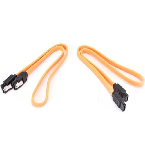 2PCS SATA 3.0 Date Cables SATA Right Angle Cable Hard Disk Drive Cord Line Support Double Port With Shrapnel