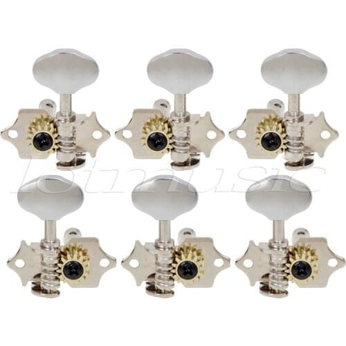 Guitar Tuning Pegs 6 Tuners Machine Head For sta-tite Replacement Silver Chrome