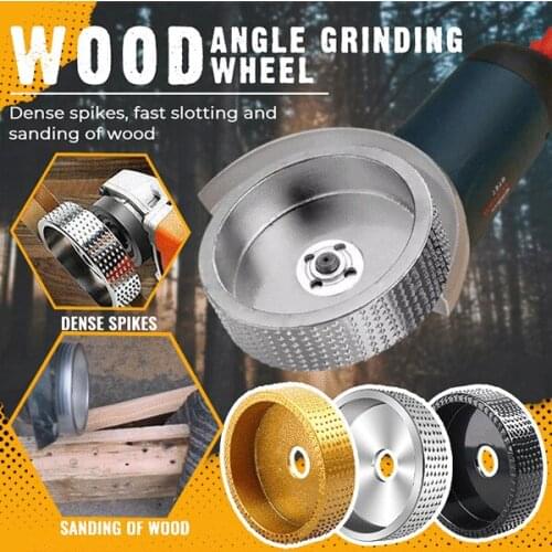 Round Wood Angle Grinding Wheel Sanding Carving Rotary Tool Abrasive Disc for Angle Grinder Tungsten Carbide 16mm Dropshipping