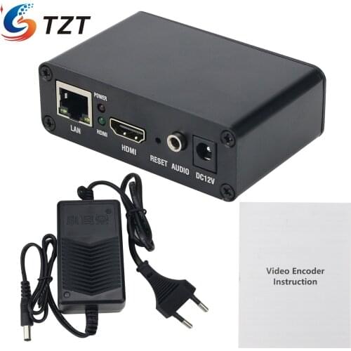 TZT Video Audio Mini Portable HDMI-Compatible Encoder H.265 H264 1920x1080 For RTMP/PTSP/HTTP/UDP/RTP Live Streaming