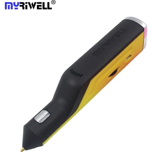 Myriwell DIY 3D Pen/Hot Melt Glue Gun,USB Charging 3D Printing Pen+6color Glue Stick Creative Toy Gift For Kids Design