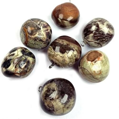 1PC Natural Stone Irregular Pablo Picasso Stone Pendant Necklace Charms Pendant for Jewelry Making DIY Necklace 18x26mm -20x30mm