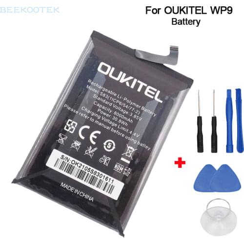 New Original OUKITEL WP9 Battery Cellphone Battery Accessories Parts For OUKITEL WP9 5.86 inch Smartphone