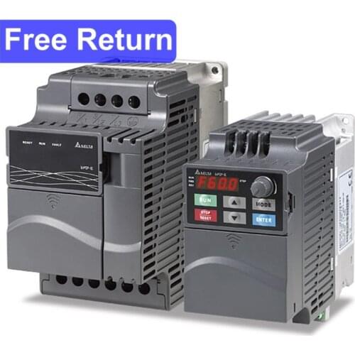 Genuine Delta E series inverter ac single phases 220V 0.2KW 0.4KW 0.75 KW inverter VFD002E21A VFD004E21A VFD007E21A inverters