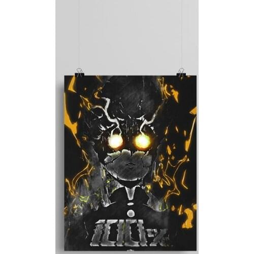 Shigeo Kageyama Mob Psycho 100 anime Canvas poster Painting wall Art decor Living room Bedroom Study Home Decoration Prints