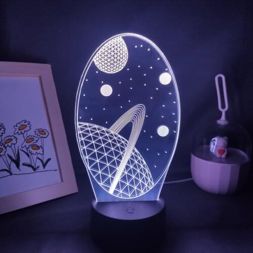 Planet Star Interstellar Space Lava Lamps Universe 3D LED RGB Battery Touch Night Lights Bedroom Table Desk Decoration For Home