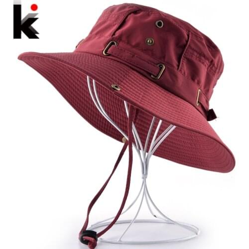 Beach Hats For Men Bob Woman Summer Bucket Gorras Outdoors Casual Hiking Fishing Caps Mens UV Protection Sun bone Casquette