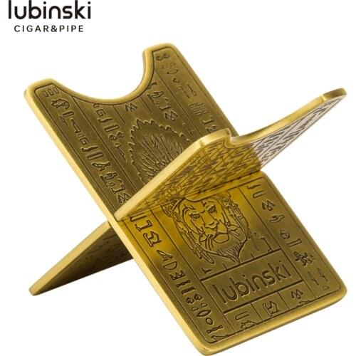 Top Brand Cigar Holder Stainless Steel Cigar Ashtray Mini Travel Cigarettes Display Stand Bracket Rack Smoking Accessories