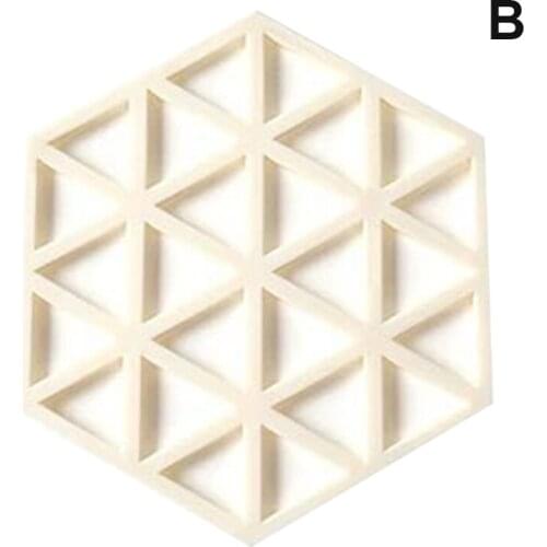 Cup Holder Coasters Anti-Scalding Hollowed Out Cup Coasters Heat Resistant Rubber Mat Non-Slip Pot Holder Table Placemat J2Y