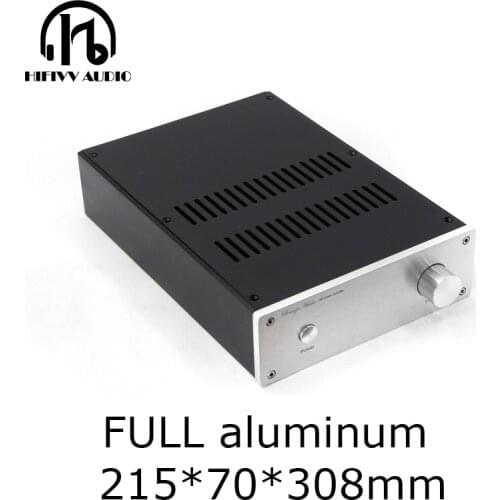 Pure Aluminum Chassis power Amplifier case 1706 pre-amplifier Headphone Amplifier case