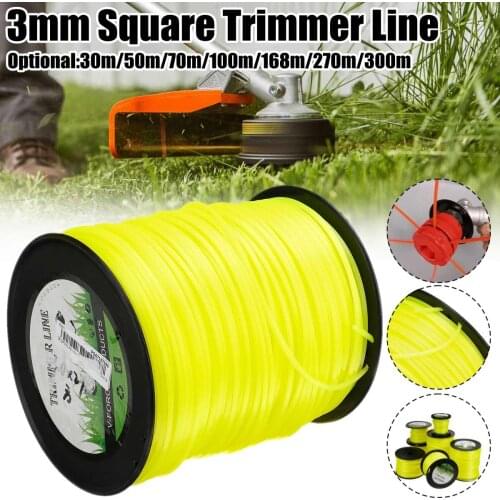 3mm x 270m/300m Professional Fine Quality Mowing Nylon Trimmer Rope Brush Cutter Strimmer Line Mowing Wire Lawn Mower Accessory