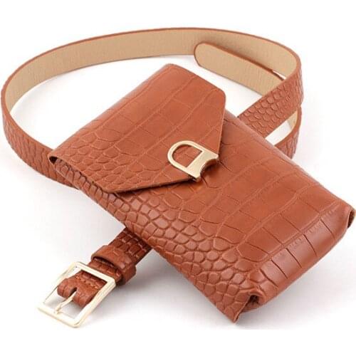 Detachable belt Waist Packs Ladies Fashion Belt Small Waist Bags Casual Wild Belt Small Square Bag сумка женская сумка на пояс