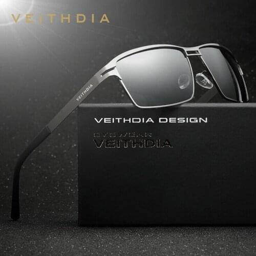 Veithdia Brand HD Lens Men Brand Driving Polarized Sunglasses Sun Glasses Alloy oculos de sol Eyeglasses Accessories 2711