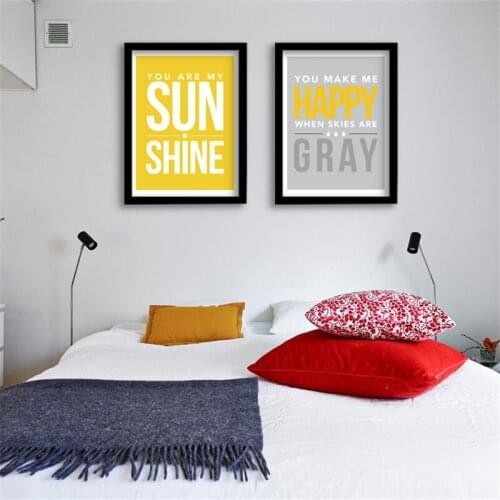 Modern Nordic Minimalist Art Prints And Posters English Words On Canvas Wall for Living Room Kids Room Decor No Frame