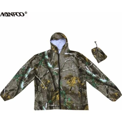 Super Thin Skin Jacket Summer Sunscreen Outdoor Jacket Pine Boinic Camouflage Hunting Fishing Jacket Hooded Fishing Jacket Shir