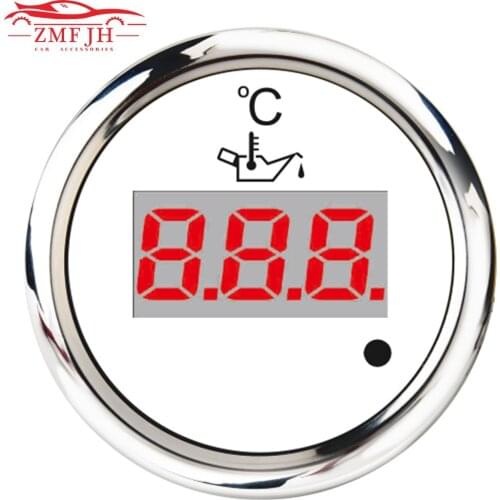 52mm New Electronic Oil Temp Gauge 50-150 Degree Celsius Digital Oil Temp Meter For Car Marine Boat Yacht 12V 24V Waterproof