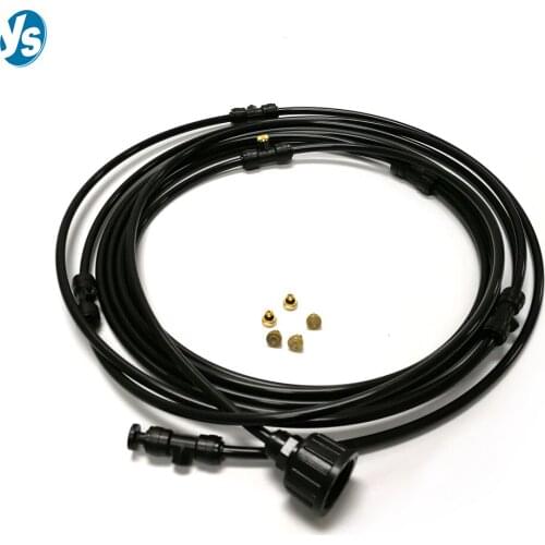 New product 6M low pressure outdoor spray system garden spray set custom tap water atomization humidification hose nozzle