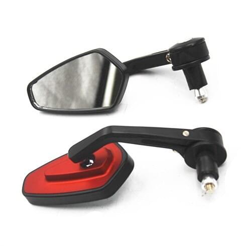 Universal Motorcycle Bike 7/8" 22mm Aluminum Rear View Side Mirrors Handle Bar End For Honda Kawasaki BMW Yamaha Suzuki Chopper