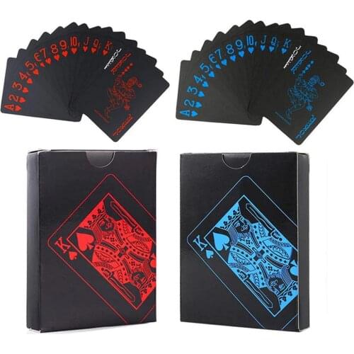 Quality Plastic PVC Poker Waterproof Magic Playing Cards Table Game 54pcs Deck Cards Creative Gift Durable Poker Party Prop#38