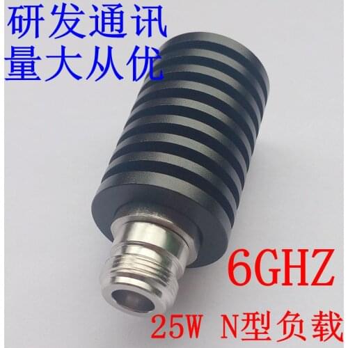 Female 25W N-type dummy load, RF coaxial load, frequency DC-6Ghz 50 ohm