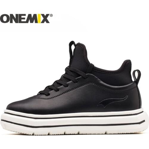 ONEMIX Women Sneakers Shoes Height Increasing EVA Outsole Micro Fabric Leather Light Female Platform Shoes For Outdoor Walking