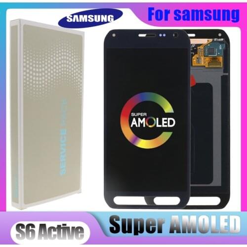 Original Super AMOLED 5.1'' LCD For Samsung Galaxy S6 Active G890 G890A LCD display Touch Screen Digitizer Assembly Replacement