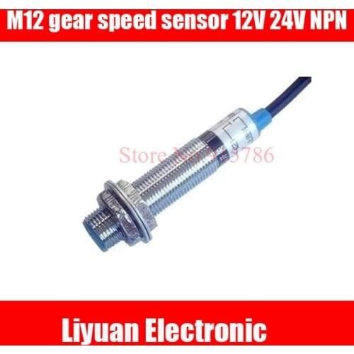 1pcs M12 gear speed sensor 12V 24V NPN high speed Rotating speed Hall Speed Switch High Temperature Sensor