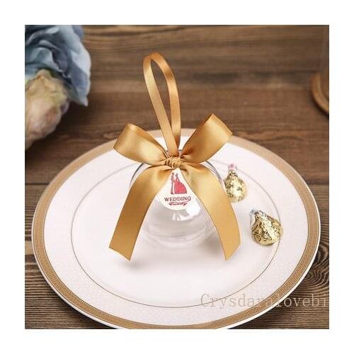 10/30pcs wedding Gift Candy Box Ball Round Tin Box Plastic Storage Case Chocolate Collect Christmas Gift Boxes Case 7.2cm