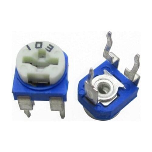 500pcs Trimmer Potentiometer RM065 RM-065 1M ohm 105 1M Trimmer Resistors Variable adjustable Resistor