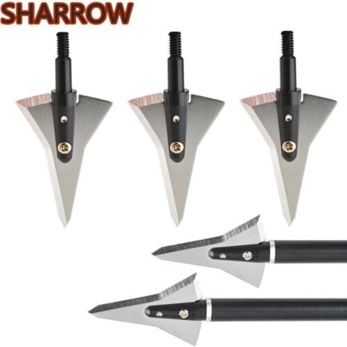 6/12Pcs 125gr Archery 2 Sharp Fixed Blade Broadheads Hunting Arrowheads Screw In For Bow And Arrow Shooting Hunting Accessories