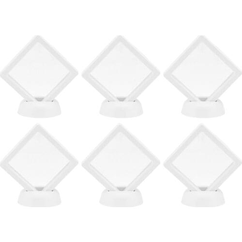 6 Sets Transparent PE Film Display Box Ring Bracelet Wrapping Box