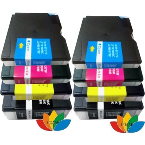 8 ink cartridge for Brother LC37 LC51 LC57 LC960 LC970 LC1000 DCP130C/135C/150C/153C/157C MFC-240C 260C
