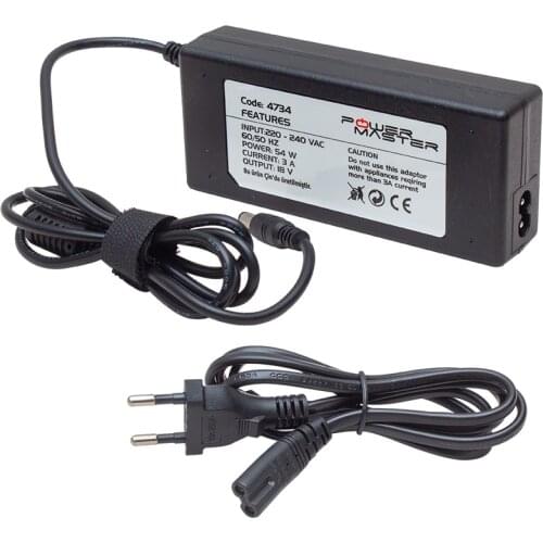 POWERMASTER PM-4734 18 VOLT - 3 AMPS SWITCHBOARD ADAPTER 5.5*2.5 END