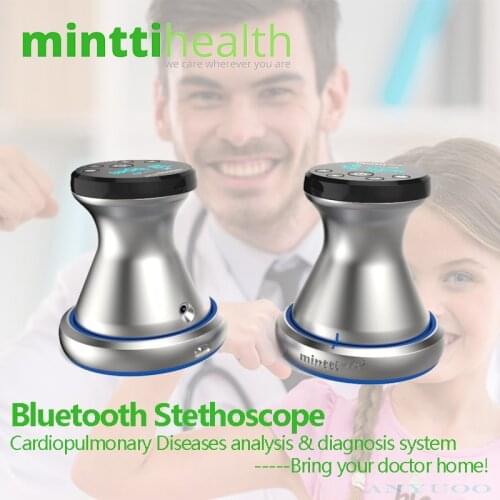 Smart Digital Stethoscope Telemedicine Cardiopulmonary Disease Analysis Asthma Pediatric Pneumonia Monitoring Household Device