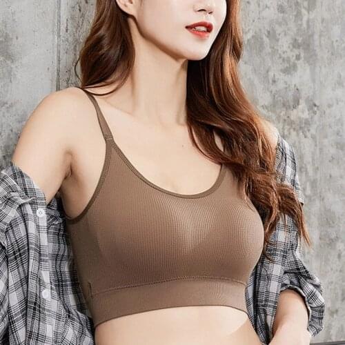 Top Deep U Back Bra,Woman Padded Wirefree Fitness Running Bra,Seamless Sports Bra Top home Brassiere ton