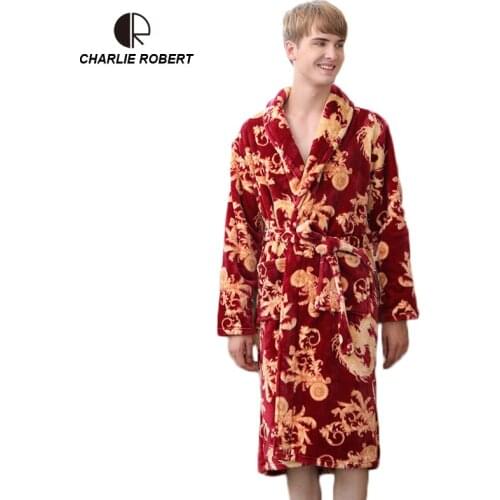 CHARLIE ROBERT Men's Warm Robes
