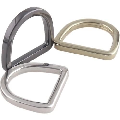 Alloy D Buckle Bronze Gun black Silver D Ring Half Round For Shoes Garment Bag 1" Webbing Strap DIY Accessories