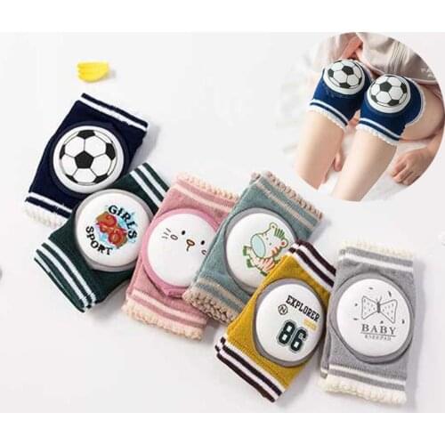 Cartoon Baby Knee Pads Kids Girl Boys Crawling Elbow Leg Warmers Protector Safety Kneepad Children Cushion